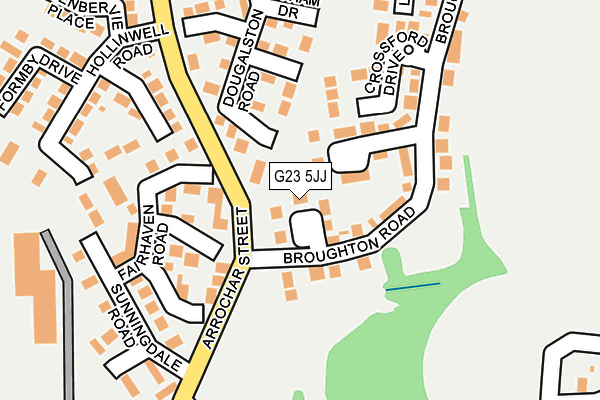 G23 5JJ map - OS OpenMap – Local (Ordnance Survey) G23 5JJ map - OS OpenMap – Local (Ordnance Survey)