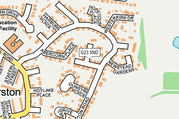 G23 5ND map - OS OpenMap – Local (Ordnance Survey) G23 5ND map - OS OpenMap – Local (Ordnance Survey)