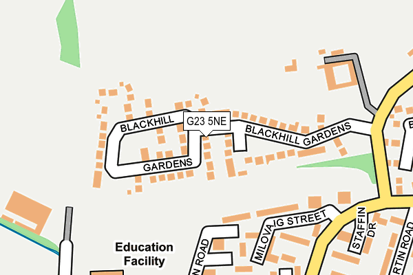 G23 5NE map - OS OpenMap – Local (Ordnance Survey) G23 5NE map - OS OpenMap – Local (Ordnance Survey)