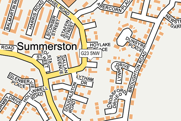 G23 5NW map - OS OpenMap – Local (Ordnance Survey) G23 5NW map - OS OpenMap – Local (Ordnance Survey)