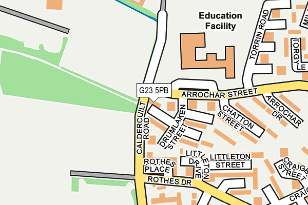 G23 5PB map - OS OpenMap – Local (Ordnance Survey) G23 5PB map - OS OpenMap – Local (Ordnance Survey)