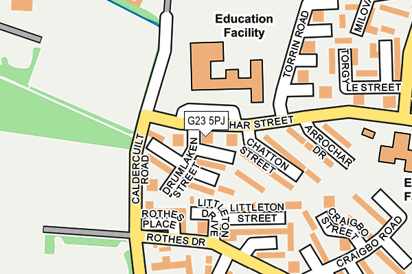 G23 5PJ map - OS OpenMap – Local (Ordnance Survey) G23 5PJ map - OS OpenMap – Local (Ordnance Survey)