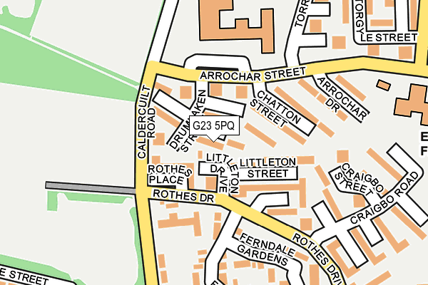 G23 5PQ map - OS OpenMap – Local (Ordnance Survey) G23 5PQ map - OS OpenMap – Local (Ordnance Survey)