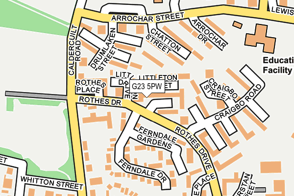 G23 5PW map - OS OpenMap – Local (Ordnance Survey) G23 5PW map - OS OpenMap – Local (Ordnance Survey)
