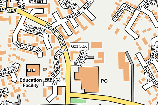 G23 5QA map - OS OpenMap – Local (Ordnance Survey) G23 5QA map - OS OpenMap – Local (Ordnance Survey)
