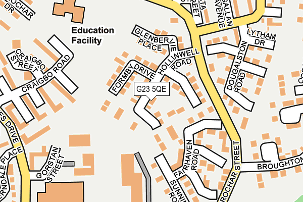 G23 5QE map - OS OpenMap – Local (Ordnance Survey) G23 5QE map - OS OpenMap – Local (Ordnance Survey)