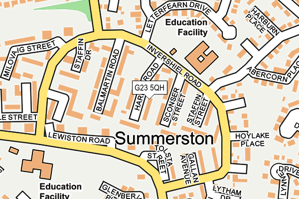 G23 5QH map - OS OpenMap – Local (Ordnance Survey)