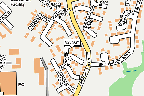 G23 5QY map - OS OpenMap – Local (Ordnance Survey) G23 5QY map - OS OpenMap – Local (Ordnance Survey)