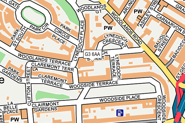 G3 6AA map - OS OpenMap – Local (Ordnance Survey)