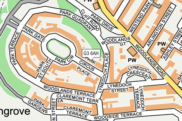 G3 6AH map - OS OpenMap – Local (Ordnance Survey)