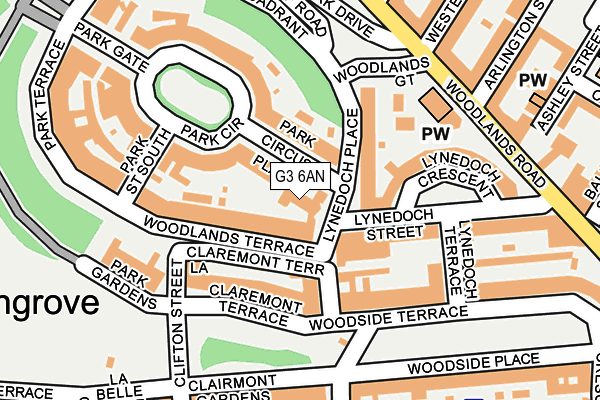 G3 6AN map - OS OpenMap – Local (Ordnance Survey)