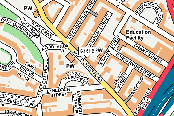 G3 6HB map - OS OpenMap – Local (Ordnance Survey)