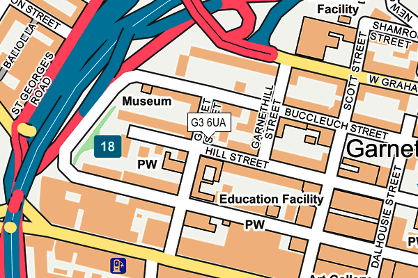 G3 6UA map - OS OpenMap – Local (Ordnance Survey)