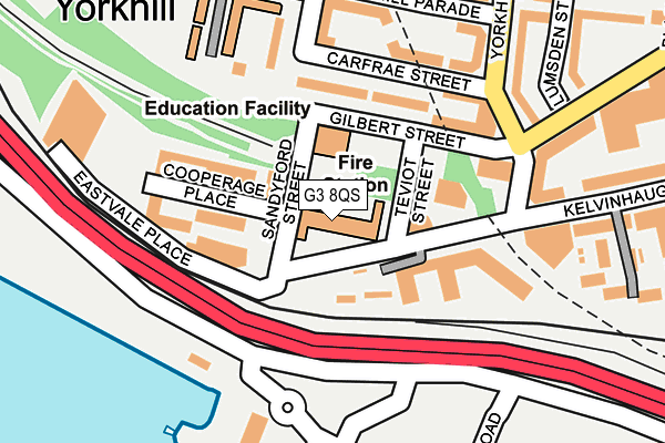 G3 8QS map - OS OpenMap – Local (Ordnance Survey)