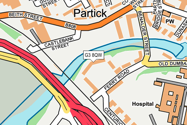 G3 8QW map - OS OpenMap – Local (Ordnance Survey) G3 8QW map - OS OpenMap – Local (Ordnance Survey)