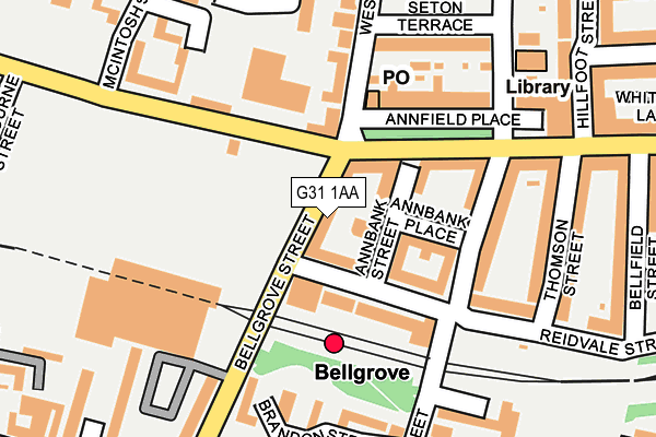 G31 1AA map - OS OpenMap – Local (Ordnance Survey) G31 1AA map - OS OpenMap – Local (Ordnance Survey)
