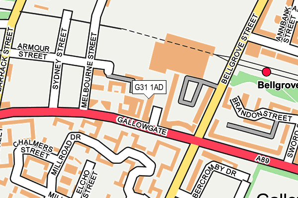 G31 1AD map - OS OpenMap – Local (Ordnance Survey) G31 1AD map - OS OpenMap – Local (Ordnance Survey)