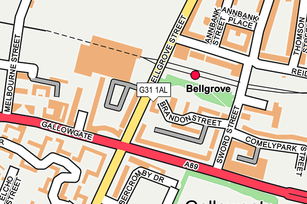 G31 1AL map - OS OpenMap – Local (Ordnance Survey) G31 1AL map - OS OpenMap – Local (Ordnance Survey)