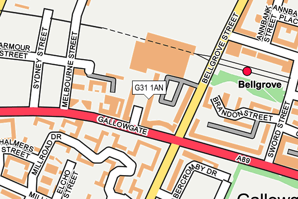 G31 1AN map - OS OpenMap – Local (Ordnance Survey) G31 1AN map - OS OpenMap – Local (Ordnance Survey)