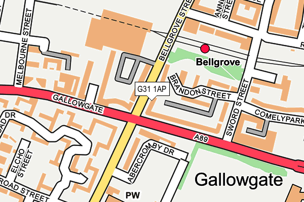 G31 1AP map - OS OpenMap – Local (Ordnance Survey) G31 1AP map - OS OpenMap – Local (Ordnance Survey)
