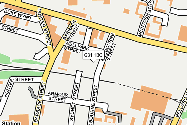 G31 1BQ map - OS OpenMap – Local (Ordnance Survey) G31 1BQ map - OS OpenMap – Local (Ordnance Survey)