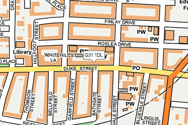 G31 1DL map - OS OpenMap – Local (Ordnance Survey) G31 1DL map - OS OpenMap – Local (Ordnance Survey)