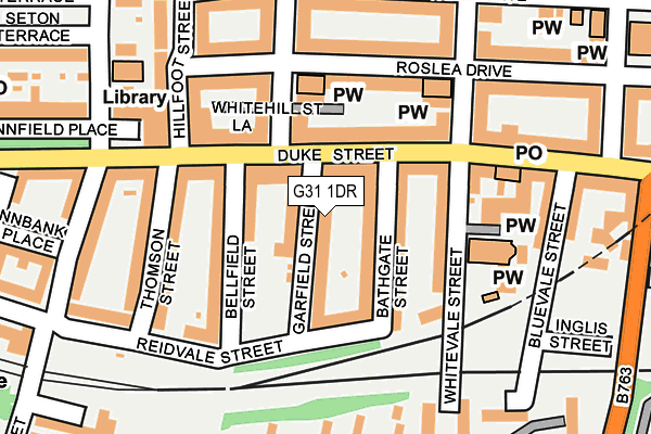 G31 1DR map - OS OpenMap – Local (Ordnance Survey) G31 1DR map - OS OpenMap – Local (Ordnance Survey)