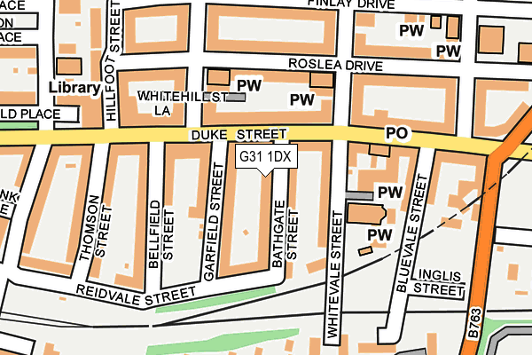 G31 1DX map - OS OpenMap – Local (Ordnance Survey) G31 1DX map - OS OpenMap – Local (Ordnance Survey)
