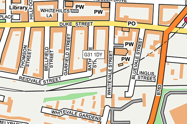 G31 1DY map - OS OpenMap – Local (Ordnance Survey) G31 1DY map - OS OpenMap – Local (Ordnance Survey)