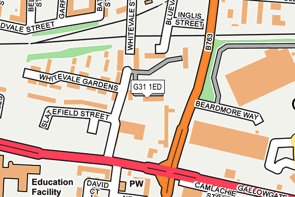 G31 1ED map - OS OpenMap – Local (Ordnance Survey) G31 1ED map - OS OpenMap – Local (Ordnance Survey)