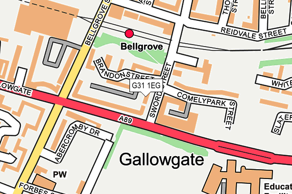 G31 1EG map - OS OpenMap – Local (Ordnance Survey) G31 1EG map - OS OpenMap – Local (Ordnance Survey)