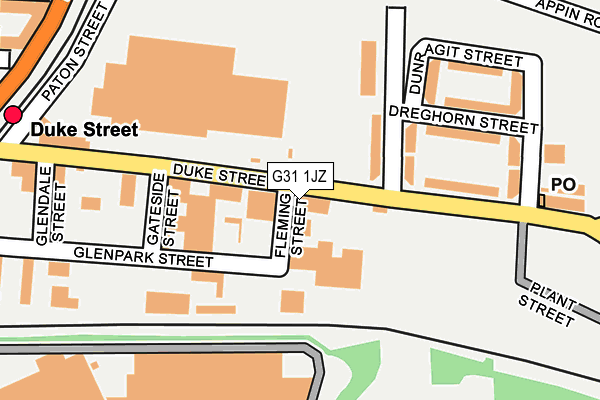 G31 1JZ map - OS OpenMap – Local (Ordnance Survey) G31 1JZ map - OS OpenMap – Local (Ordnance Survey)
