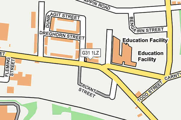 G31 1LZ map - OS OpenMap – Local (Ordnance Survey) G31 1LZ map - OS OpenMap – Local (Ordnance Survey)