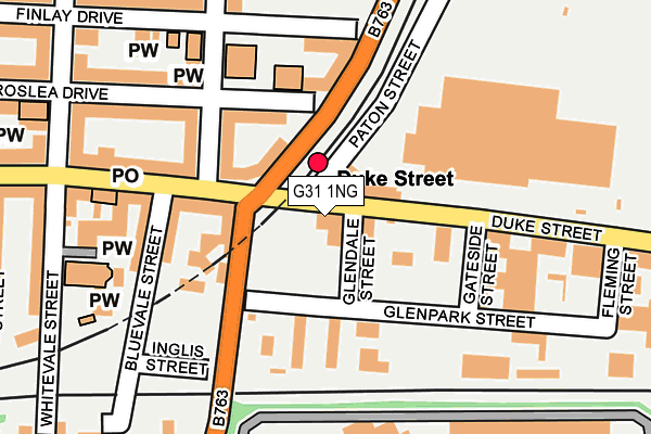 G31 1NG map - OS OpenMap – Local (Ordnance Survey) G31 1NG map - OS OpenMap – Local (Ordnance Survey)