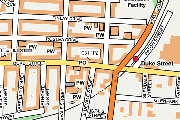 G31 1PZ map - OS OpenMap – Local (Ordnance Survey) G31 1PZ map - OS OpenMap – Local (Ordnance Survey)