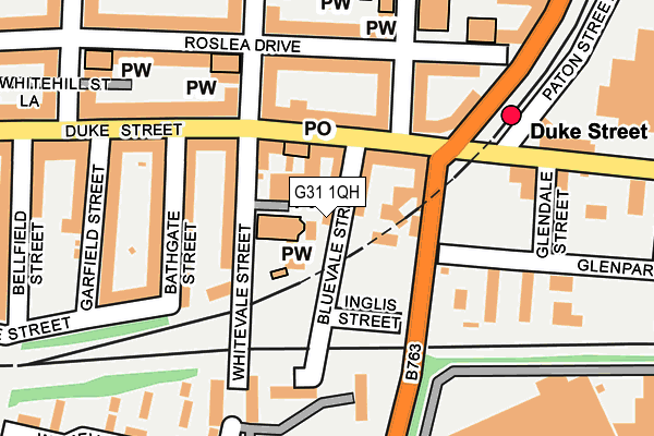 G31 1QH map - OS OpenMap – Local (Ordnance Survey) G31 1QH map - OS OpenMap – Local (Ordnance Survey)