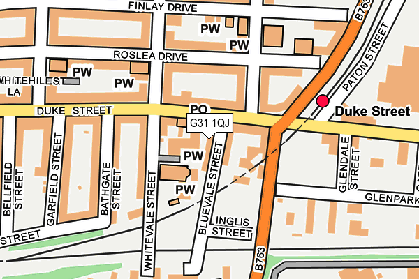 G31 1QJ map - OS OpenMap – Local (Ordnance Survey) G31 1QJ map - OS OpenMap – Local (Ordnance Survey)
