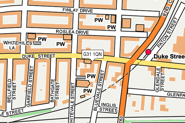 G31 1QN map - OS OpenMap – Local (Ordnance Survey) G31 1QN map - OS OpenMap – Local (Ordnance Survey)