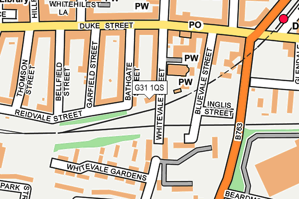 G31 1QS map - OS OpenMap – Local (Ordnance Survey) G31 1QS map - OS OpenMap – Local (Ordnance Survey)