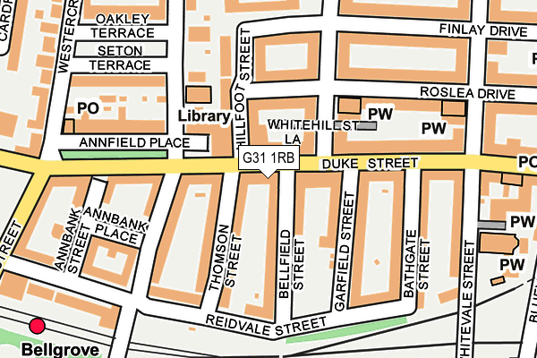 G31 1RB map - OS OpenMap – Local (Ordnance Survey) G31 1RB map - OS OpenMap – Local (Ordnance Survey)