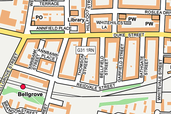 G31 1RN map - OS OpenMap – Local (Ordnance Survey) G31 1RN map - OS OpenMap – Local (Ordnance Survey)