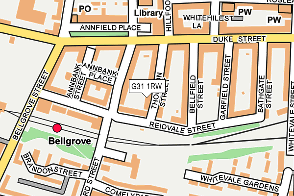 G31 1RW map - OS OpenMap – Local (Ordnance Survey) G31 1RW map - OS OpenMap – Local (Ordnance Survey)