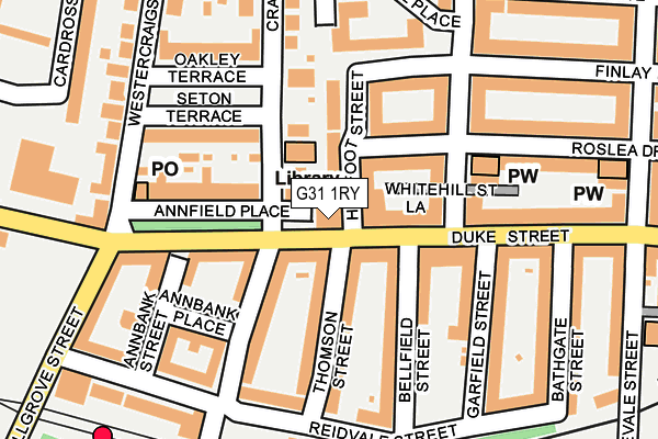 G31 1RY map - OS OpenMap – Local (Ordnance Survey) G31 1RY map - OS OpenMap – Local (Ordnance Survey)