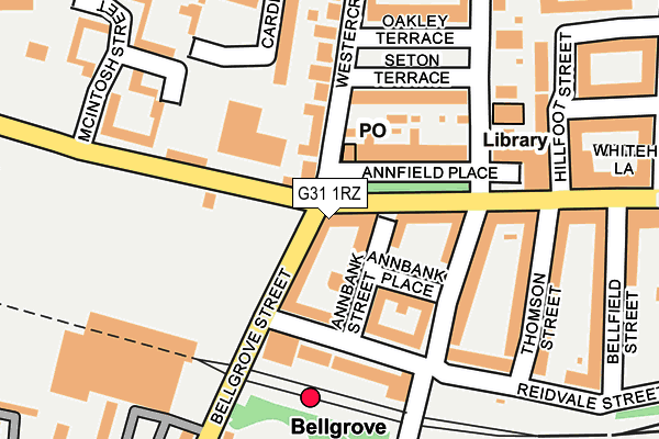 G31 1RZ map - OS OpenMap – Local (Ordnance Survey) G31 1RZ map - OS OpenMap – Local (Ordnance Survey)