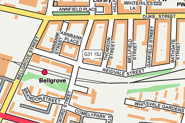 G31 1SJ map - OS OpenMap – Local (Ordnance Survey) G31 1SJ map - OS OpenMap – Local (Ordnance Survey)