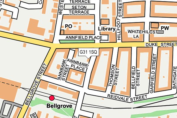 G31 1SQ map - OS OpenMap – Local (Ordnance Survey) G31 1SQ map - OS OpenMap – Local (Ordnance Survey)