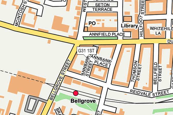 G31 1ST map - OS OpenMap – Local (Ordnance Survey) G31 1ST map - OS OpenMap – Local (Ordnance Survey)