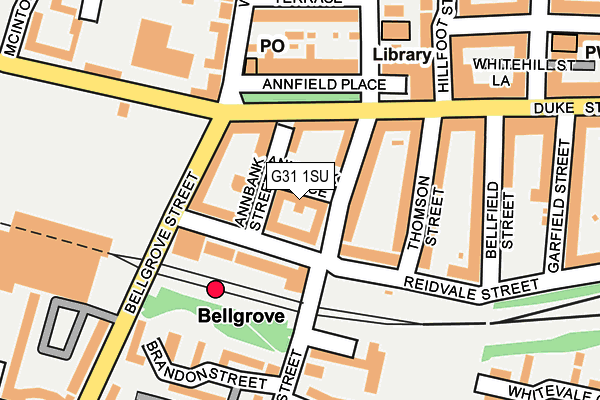 G31 1SU map - OS OpenMap – Local (Ordnance Survey)
