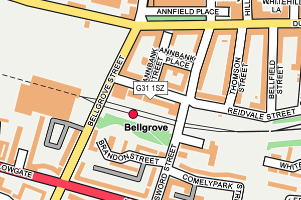 G31 1SZ map - OS OpenMap – Local (Ordnance Survey)