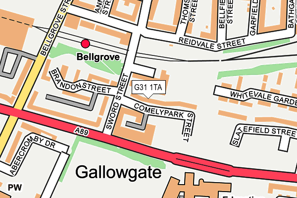 G31 1TA map - OS OpenMap – Local (Ordnance Survey) G31 1TA map - OS OpenMap – Local (Ordnance Survey)